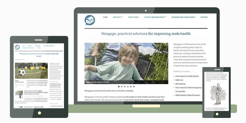 Website Design and Development Services & Editorial Illustrations for Mengage