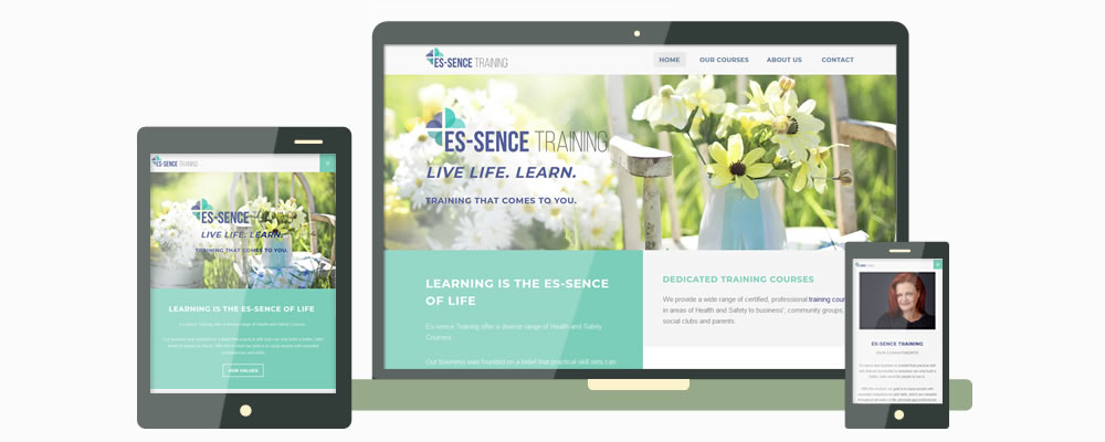 Es-Sence Website Design