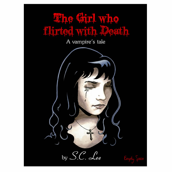 The Girl who flirted with Death - Book Cover illustration and layout.