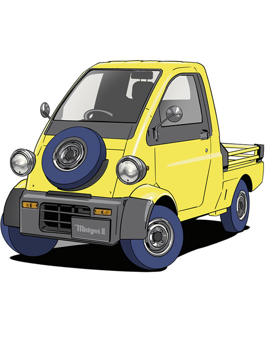 Midget II Kei Truck Illustration