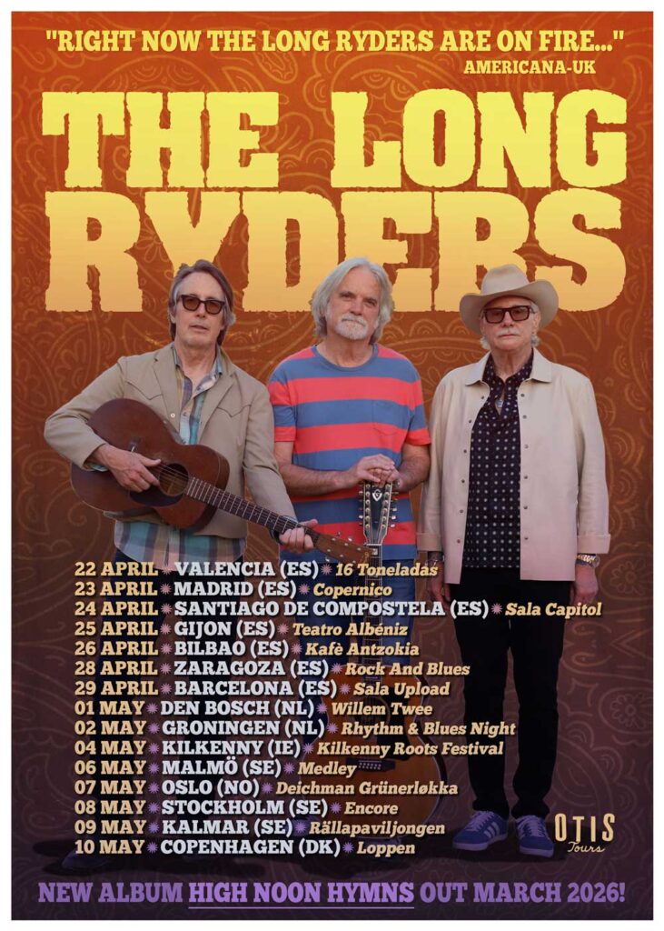 The Long Ryders 2026 Tour Poster Design